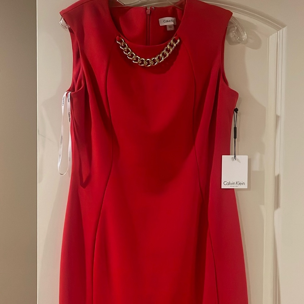 Calvin Klein Red Cocktail Dress